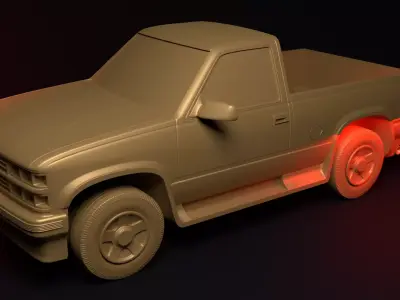 CHEVROLET CK 1500 SHORT BOX 3D print model