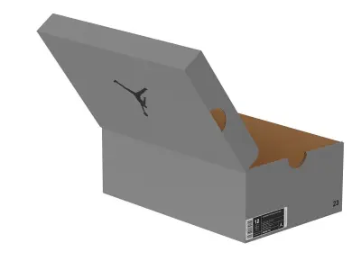 Jordan Box PBR 02 Low-poly 3D model