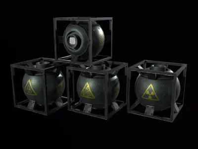 Tank for Liquids PBR Low-poly 3D model