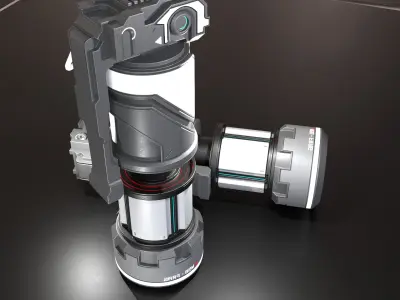 Grenade for game Ready Low-poly 3D model