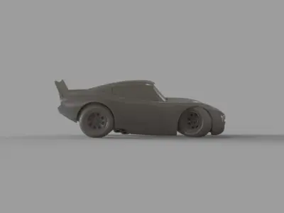 Mcqueen Lightning Cars Posture 2 3D print model
