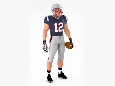  White American Football Player HQ Standard License 