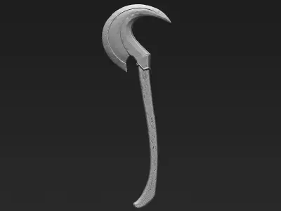 Zbrush Battle Axe 05 3D model