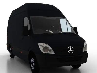 Mercedes Benz Sprinter L2H3 2009 Collection UK 3D Model Pack