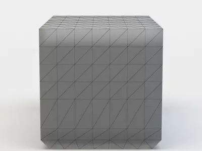 Gas station machine Low-poly 3D model