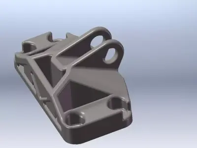 GE Jet Engine Bracket 4 Free 3D model