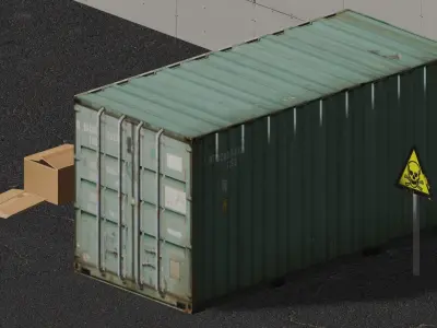 Industry Pack Low-poly 3D model