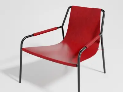 MODERN LEATHER CHAIR OX Denmarq SEPTEMBER 3D model