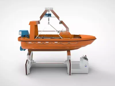 Rescue boat  3D model