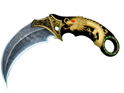 Dragon Karambit - High Poly 3D model