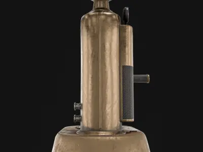 Old Coffee machine Low-poly 3D model