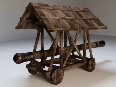Medieval Battering Ram 3D model