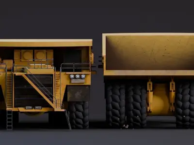Realistic Construction Vehicle - Bundle Edition Low-poly 3D model