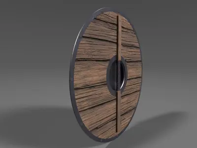 Viking Shield 2 Low-poly 3D model