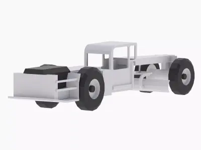 Grader Construction AARD Simplified Low-poly 3D model