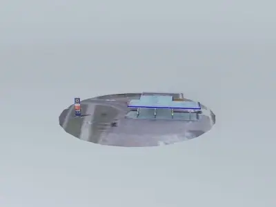 Fuel%26Retail station Plavnieki 2 Latvia Riga Lubanas street ... Free 3D model