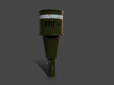 WWII - RPG - 43 Hand grenade Low-poly 3D model