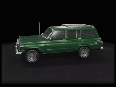 1-87 1980 jeep wagoneer Print Ready STL 3D print model