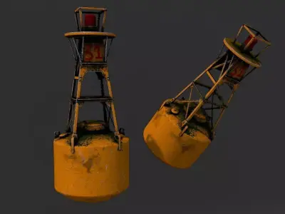 River buoy Free 3D model