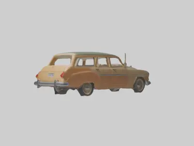 Station Wagon Model 1 Low-poly 3D model