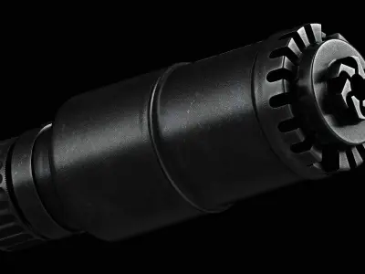 BT RBS 762 compact SF Suppressor Low-poly 3D model