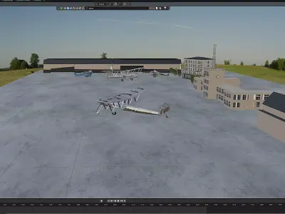 Airport Croydon Free 3D model