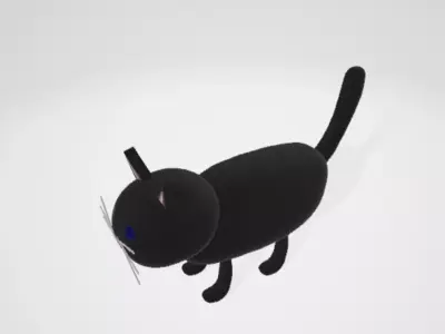 Black Cat 3D model buy