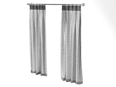  Country Solid Nature Linen Curtains 