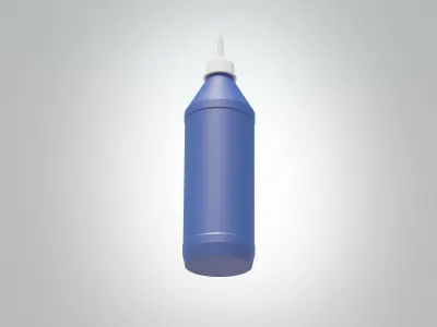 Glue Bottle Low-poly 3D model