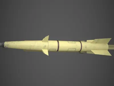 missile Low-poly 3D model purchase