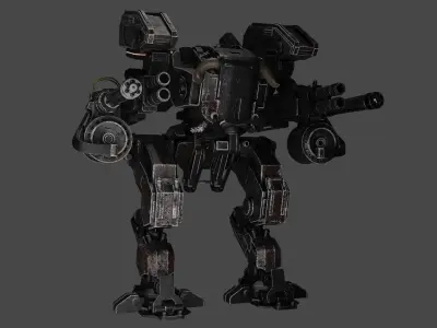 mecha Low-poly 3D model buy