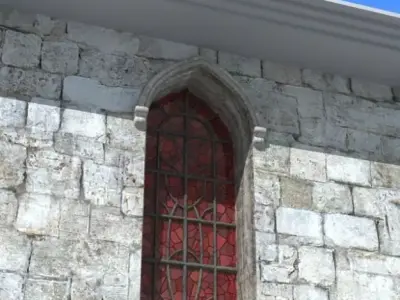 Stained glass window 3D model