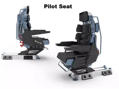 Pilot seat c 3D model