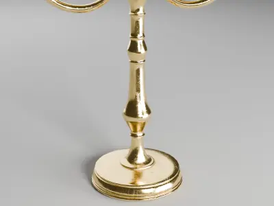 Vintage Candlestick 3D model