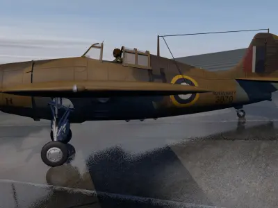Grumman Martlet Mk-2 - RN 3D model