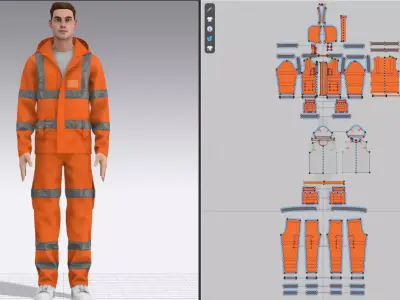 Safety Outfit 3d Model 3D model