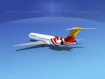McDonnell Douglas MD83 Kish Air 3D model