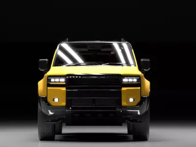 Modern Luxury SUV Rigged High Poly Realistic OffRoad Vehicle 3D model