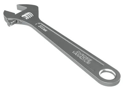 Adjustable Wrench 3D model shop