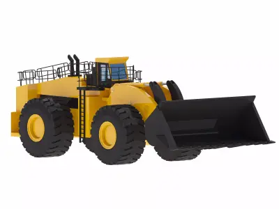 Loader Mining L2530 Low-poly 3D model
