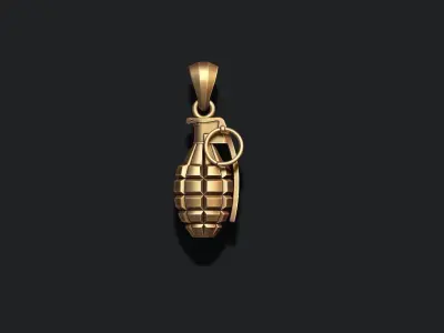 Grenade pendant 3d 3D print model
