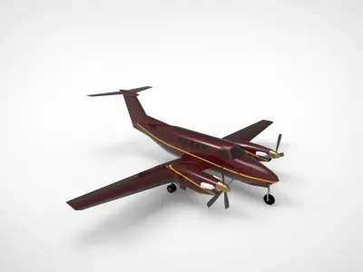 Beechcraft King Air 3D model