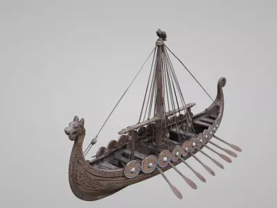  Viking character T-POSE 3D model Low-poly 3D model