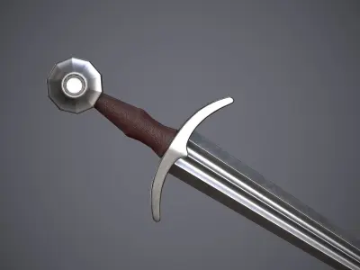 Half sword Free low-poly 3D model