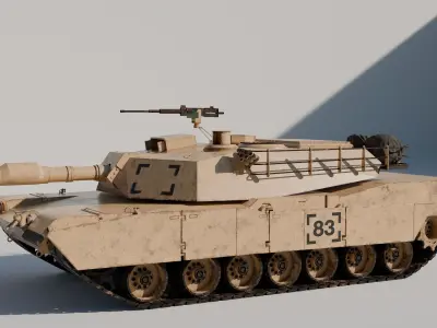 Abrams tank  Free 3D model