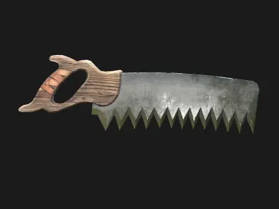 Back Saw Low-poly 3D model