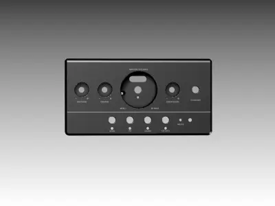 Sound system control panel Free 3D print model