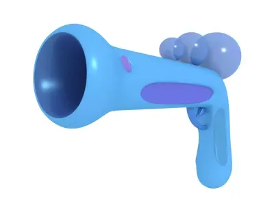 Bubble Gun with 2 Bubbles 3D model