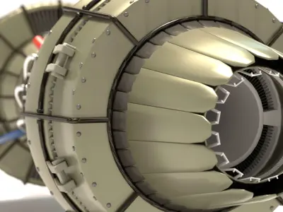 Jet Engine Concept 01 3D model