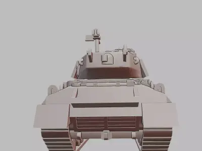 M4A3E8 Easy Eight Sherman Tank 3D Print Model 3D print model